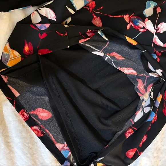 Jennifer Lopez Red and Orange Bodycon Dress Cowl Neck 3/4 Sleeve XL - Picture 6 of 7